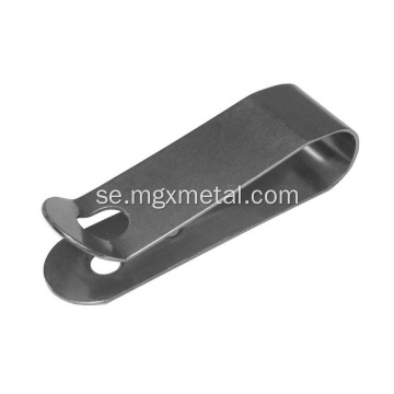 Zink Plated Silver Spring Steel Belt Clip